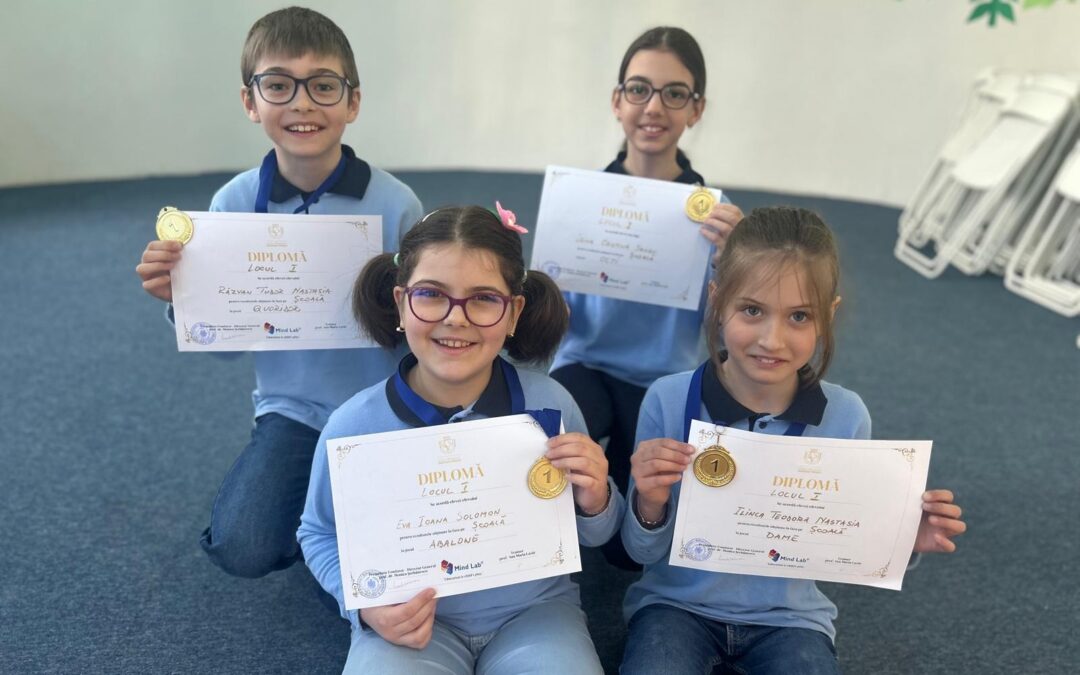 A venit și momentul mult așteptat de copii, campionatul Mind Lab, cel pentru care s-au tot antrenat.