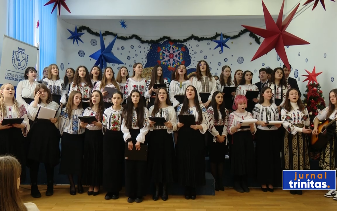 Au venit colindătorii la Liceul Pedagogic „Anastasia Popescu”!