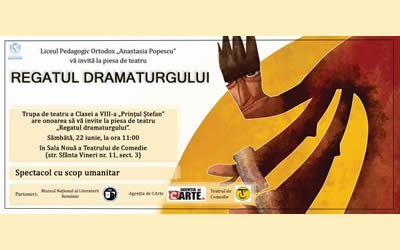 Spectacol de teatru cu scop umanitar susținut de elevii clasei a VIII-a „Prințul Ștefan”