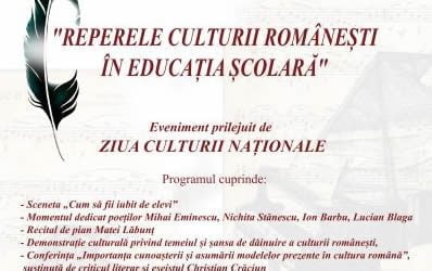 Eveniment: Reperele culturii românești în educația școlară