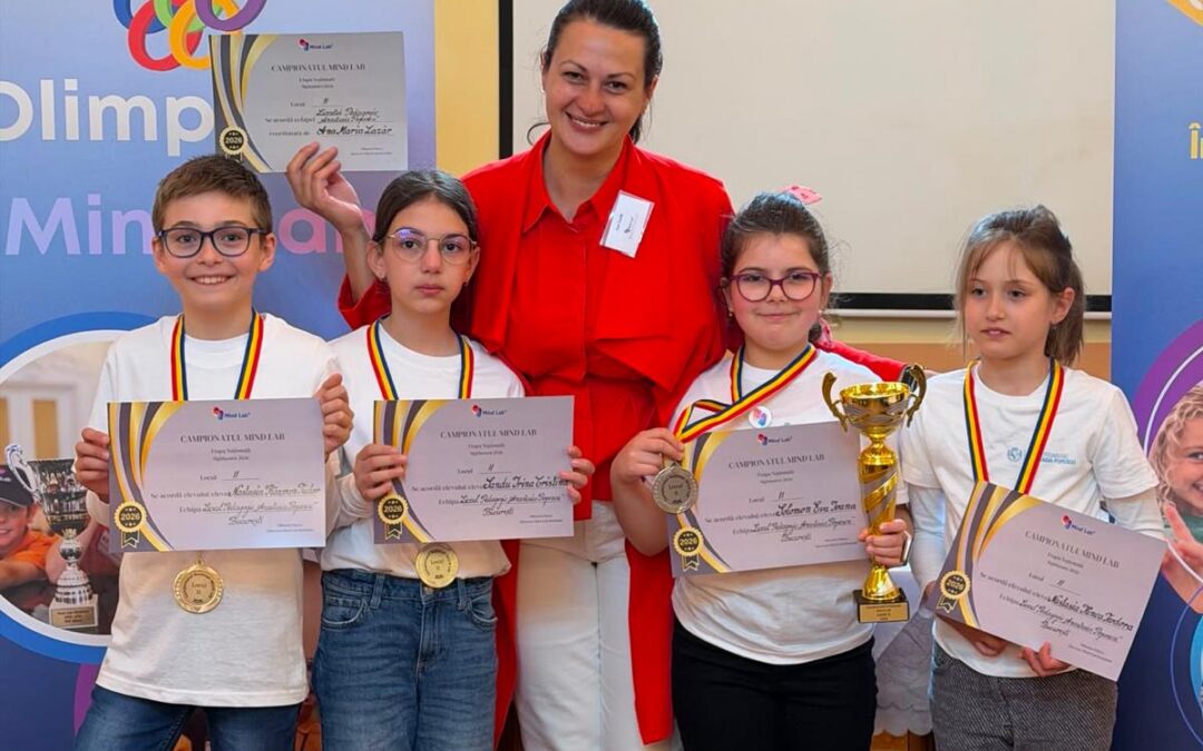 Felicitări!!! Echipa noastră de Mind Lab din nou, pe podium! Felicitări, copiilor! Felicitări, Ana-Maria Lazăr!