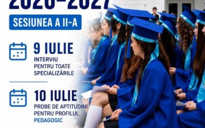 Admitere liceu 2026-2027 sesiunea a II-a